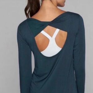 Athleta Green Twist Top